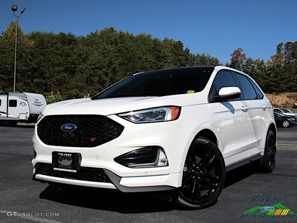 2020 Edge ST AWD - Star White Metallic Tri-Coat / Ebony photo #1