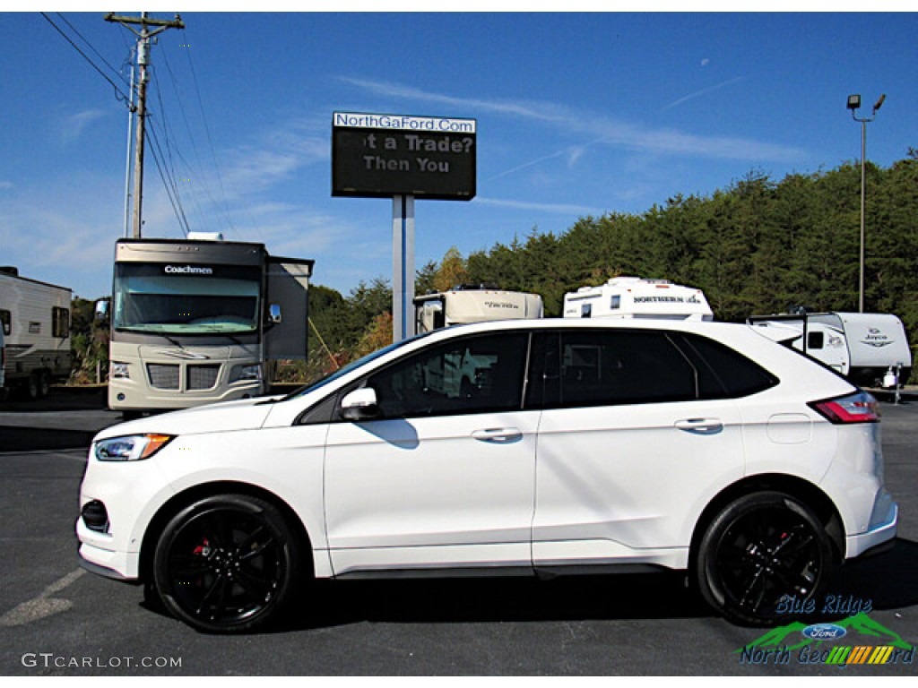 2020 Edge ST AWD - Star White Metallic Tri-Coat / Ebony photo #2