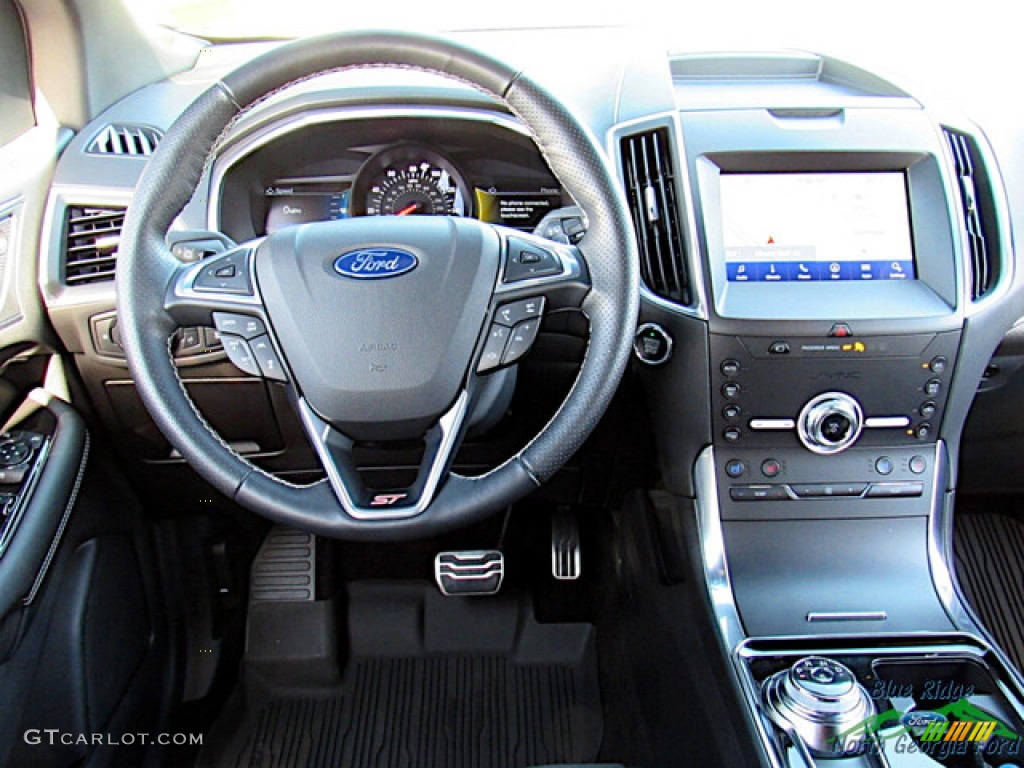 2020 Edge ST AWD - Star White Metallic Tri-Coat / Ebony photo #15