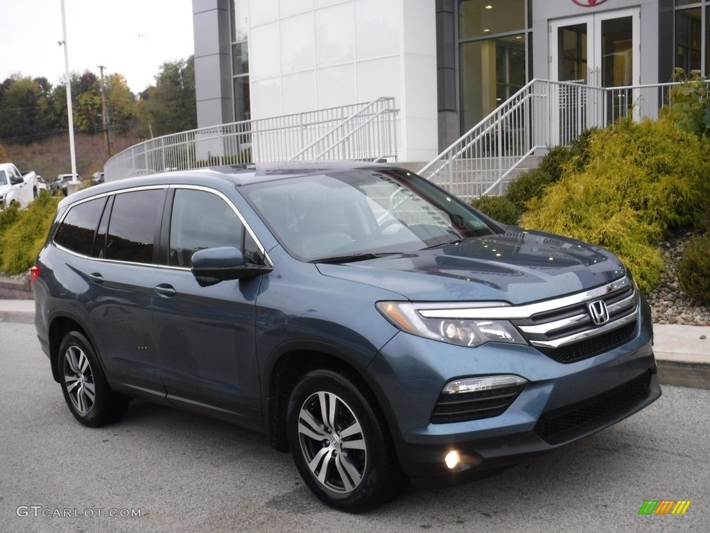 2018 Pilot EX-L AWD - Steel Sapphire Metallic / Gray photo #1