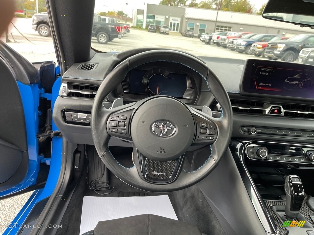 2021 Toyota GR Supra A91 Edition Black Steering Wheel Photo #145037871