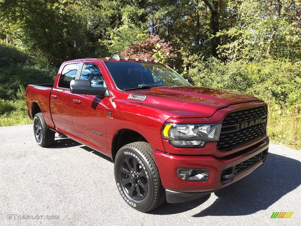 Delmonico Red Pearl 2022 Ram 2500 Big Horn Crew Cab 4x4 Exterior Photo #145038699
