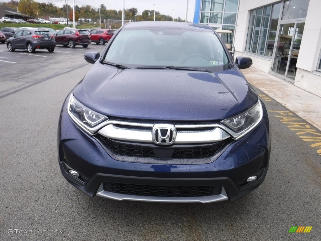 2019 CR-V EX-L AWD - Obsidian Blue Pearl / Gray photo #5