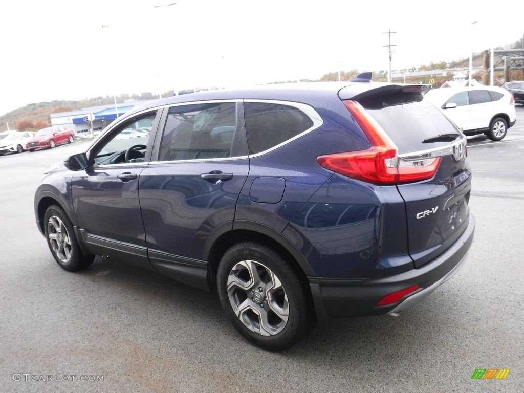 2019 CR-V EX-L AWD - Obsidian Blue Pearl / Gray photo #8