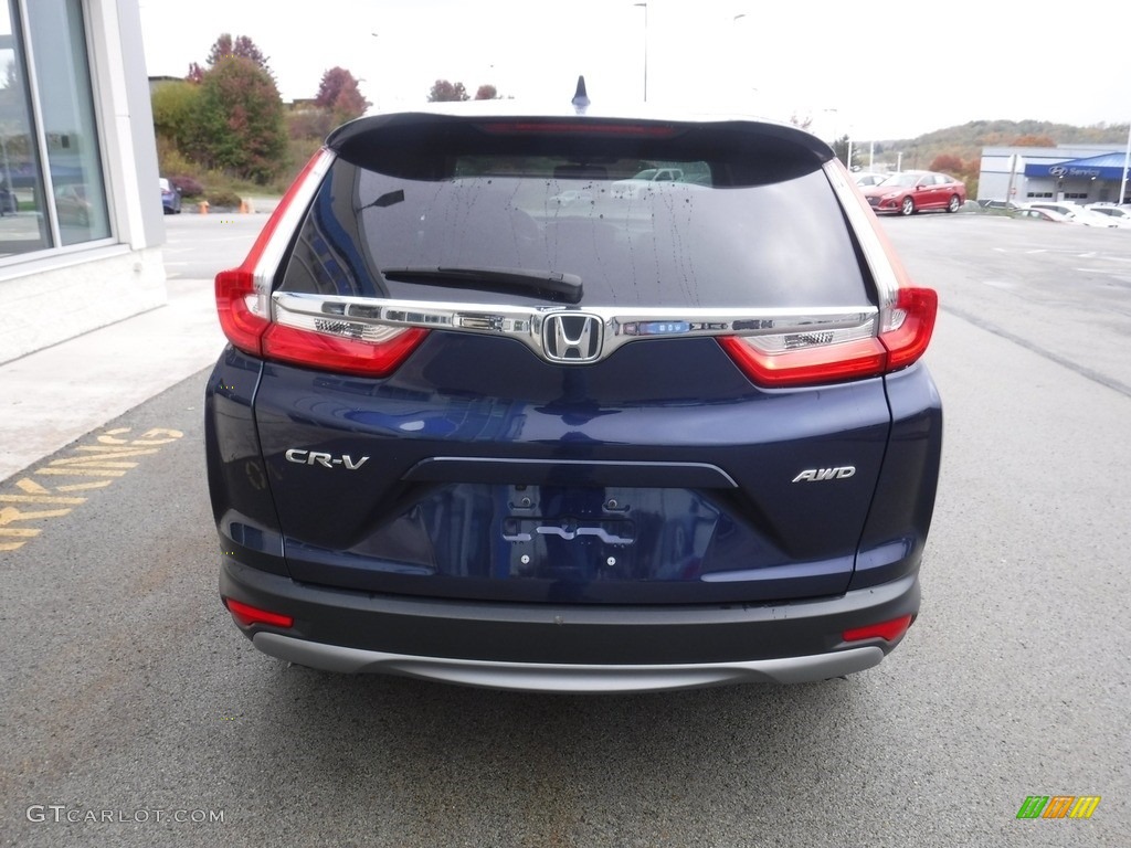 2019 CR-V EX-L AWD - Obsidian Blue Pearl / Gray photo #9