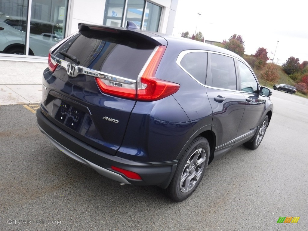 2019 CR-V EX-L AWD - Obsidian Blue Pearl / Gray photo #10