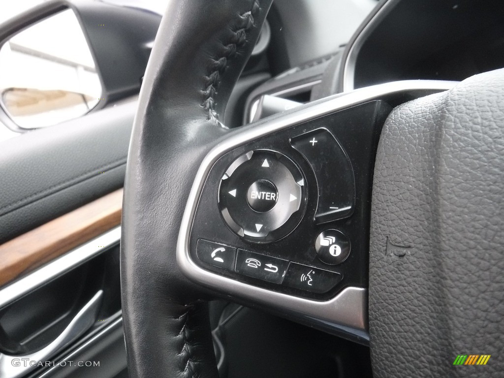2019 CR-V EX-L AWD - Obsidian Blue Pearl / Gray photo #26
