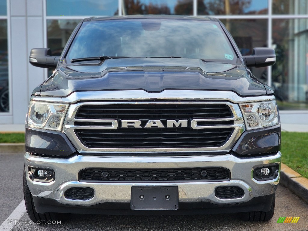 2021 1500 Big Horn Crew Cab 4x4 - Maximum Steel Metallic / Black photo #2