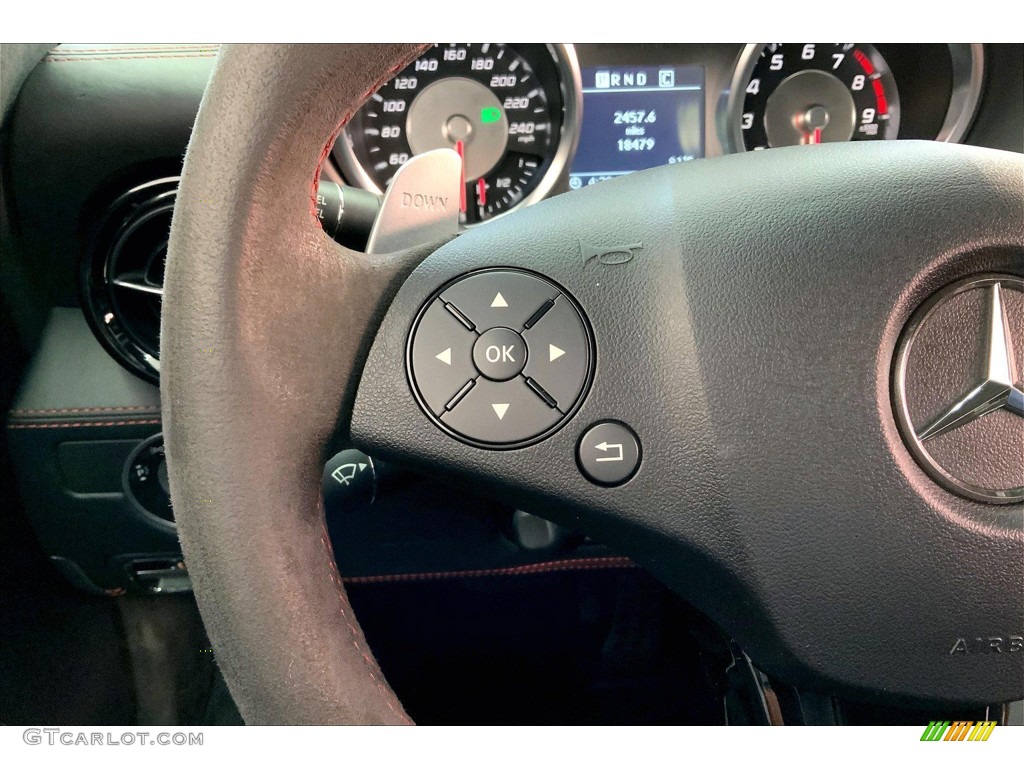 2013 Mercedes-Benz SLS AMG GT Roadster Black designo Steering Wheel Photo #145044819