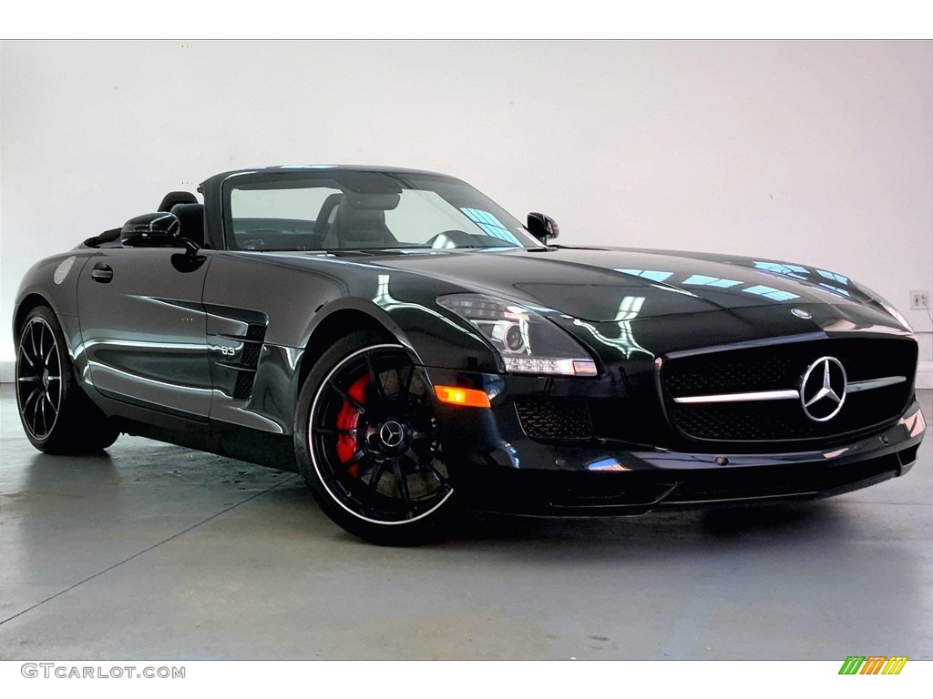 Obsidian Black Metallic 2013 Mercedes-Benz SLS AMG GT Roadster Exterior Photo #145044906
