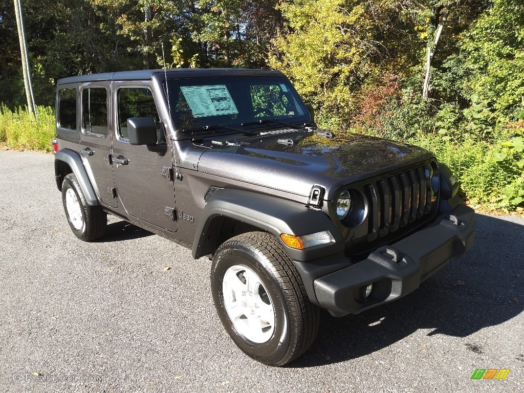 Granite Crystal Metallic 2023 Jeep Wrangler Unlimited Sport 4x4 Exterior Photo #145045183
