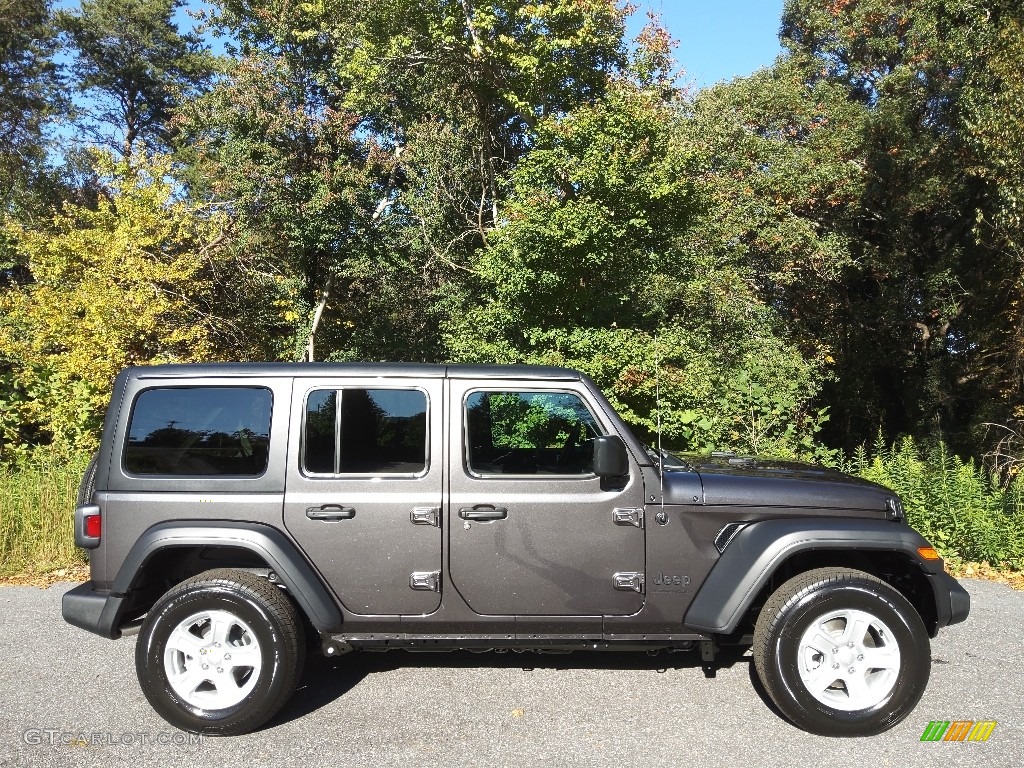 Granite Crystal Metallic 2023 Jeep Wrangler Unlimited Sport 4x4 Exterior Photo #145045210