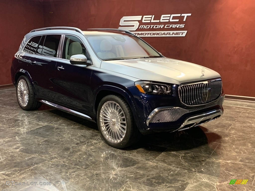 Lunar Blue Metallic 2022 Mercedes-Benz GLS Maybach 600 4Matic Exterior Photo #145045519
