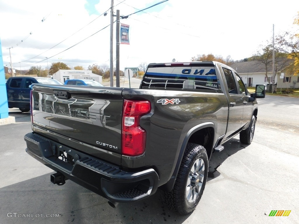 2022 Silverado 2500HD Custom Crew Cab 4x4 - Greenstone Metallic / Jet Black photo #8