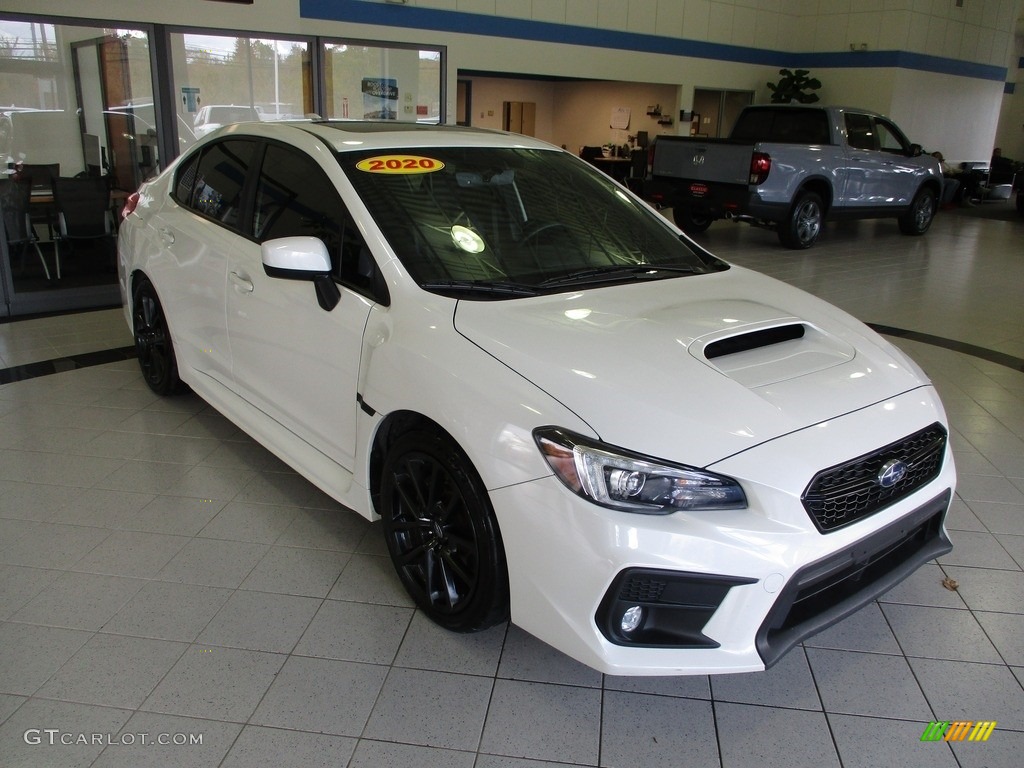 2020 WRX Limited - Crystal White Pearl / Carbon Black photo #3