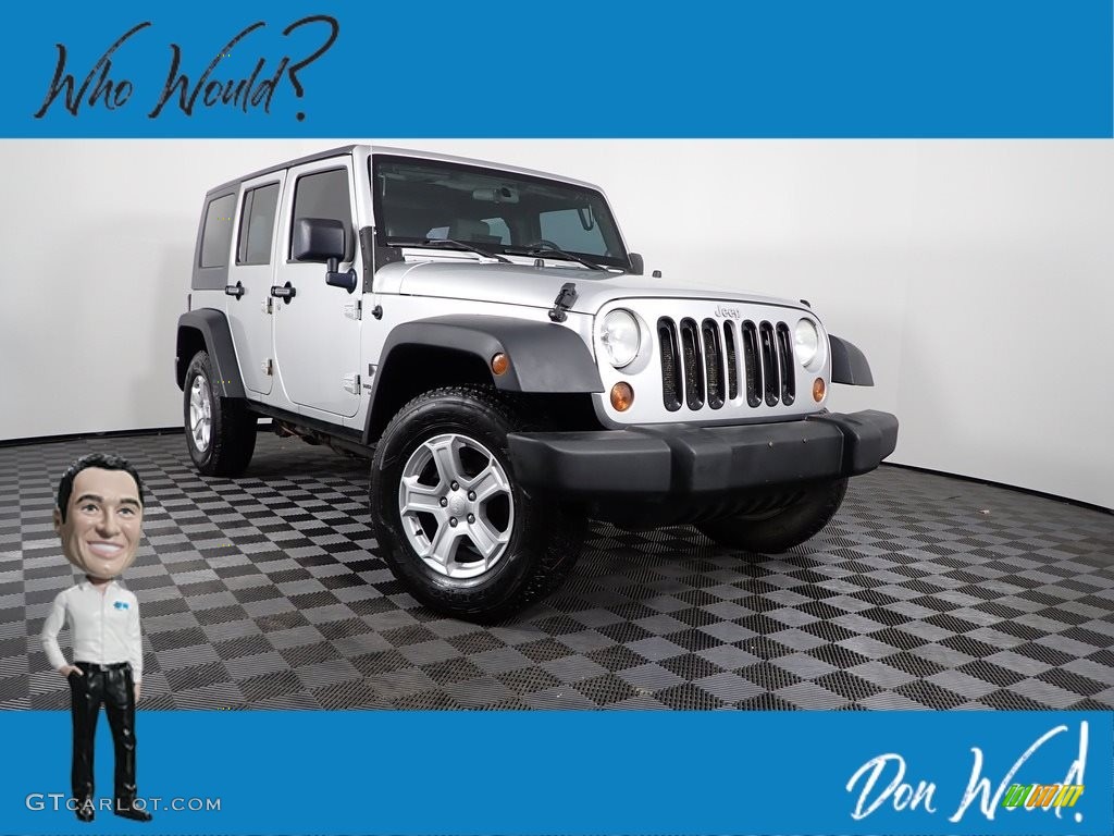 2009 Wrangler Unlimited X 4x4 - Bright Silver Metallic / Dark Slate Gray/Medium Slate Gray photo #1