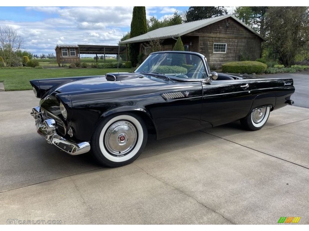 1955 Thunderbird Convertible - Raven Black / Black/White photo #1