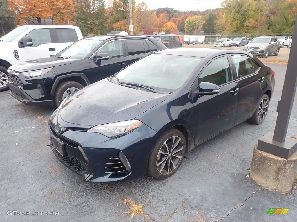 2018 Corolla SE - Blue Crush Metallic / Black photo #7
