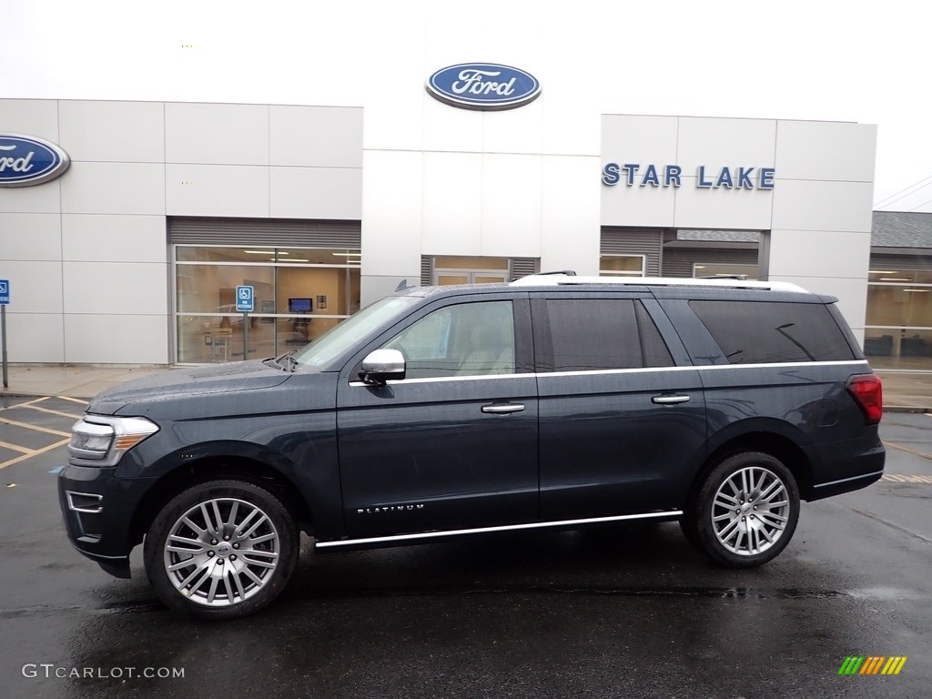 2022 Stone Blue Metallic Ford Expedition Platinum Max 4x4 145045081
