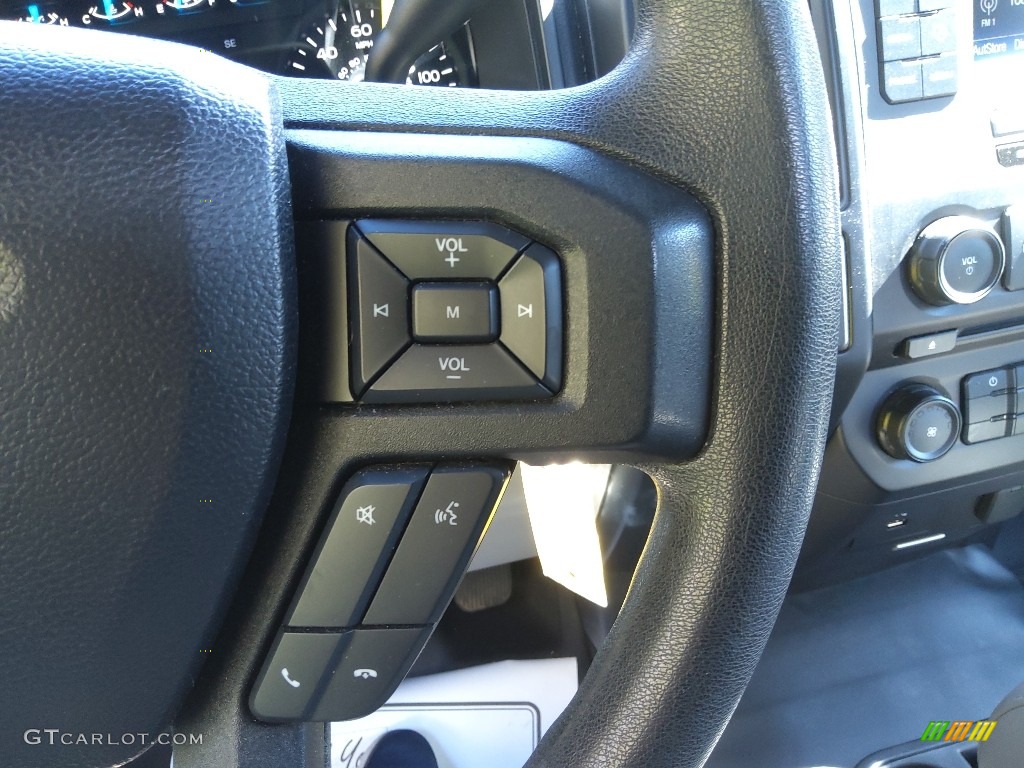 2016 Ford F150 XL Regular Cab 4x4 Medium Earth Gray Steering Wheel Photo #145048555