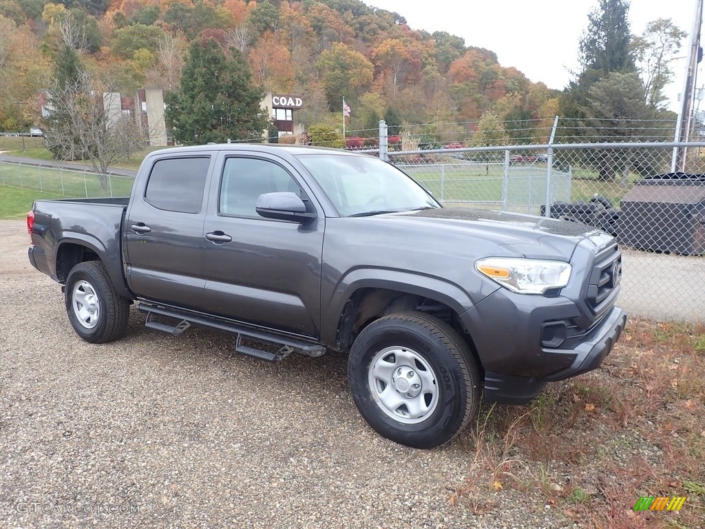 Magnetic Gray Metallic 2021 Toyota Tacoma SR Double Cab 4x4 Exterior Photo #145048657