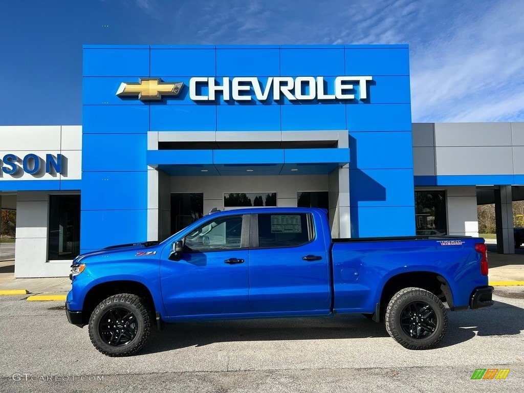 2022 Silverado 1500 LT Trail Boss Crew Cab 4x4 - Glacier Blue Metallic / Jet Black photo #1