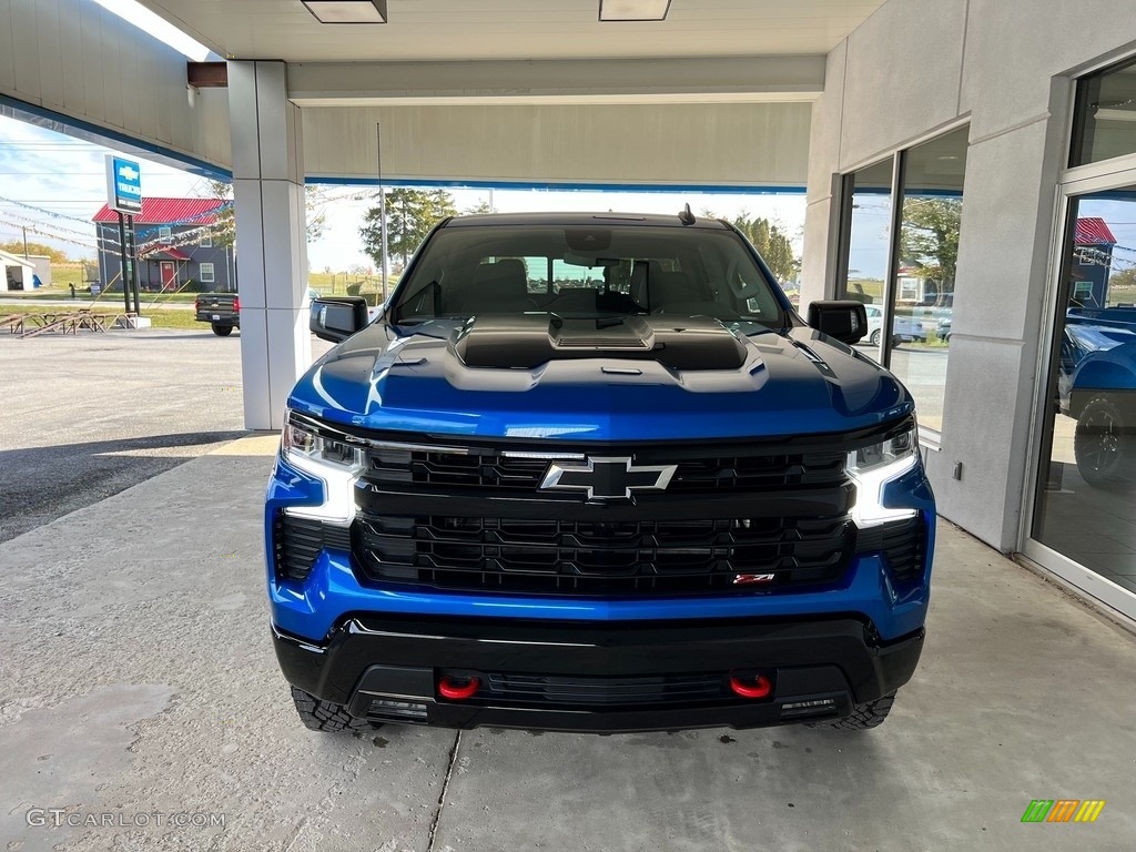 2022 Silverado 1500 LT Trail Boss Crew Cab 4x4 - Glacier Blue Metallic / Jet Black photo #3