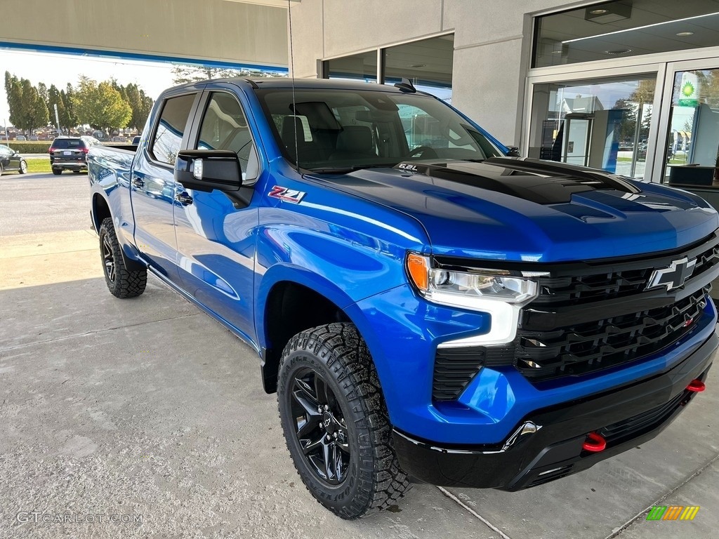 2022 Silverado 1500 LT Trail Boss Crew Cab 4x4 - Glacier Blue Metallic / Jet Black photo #5