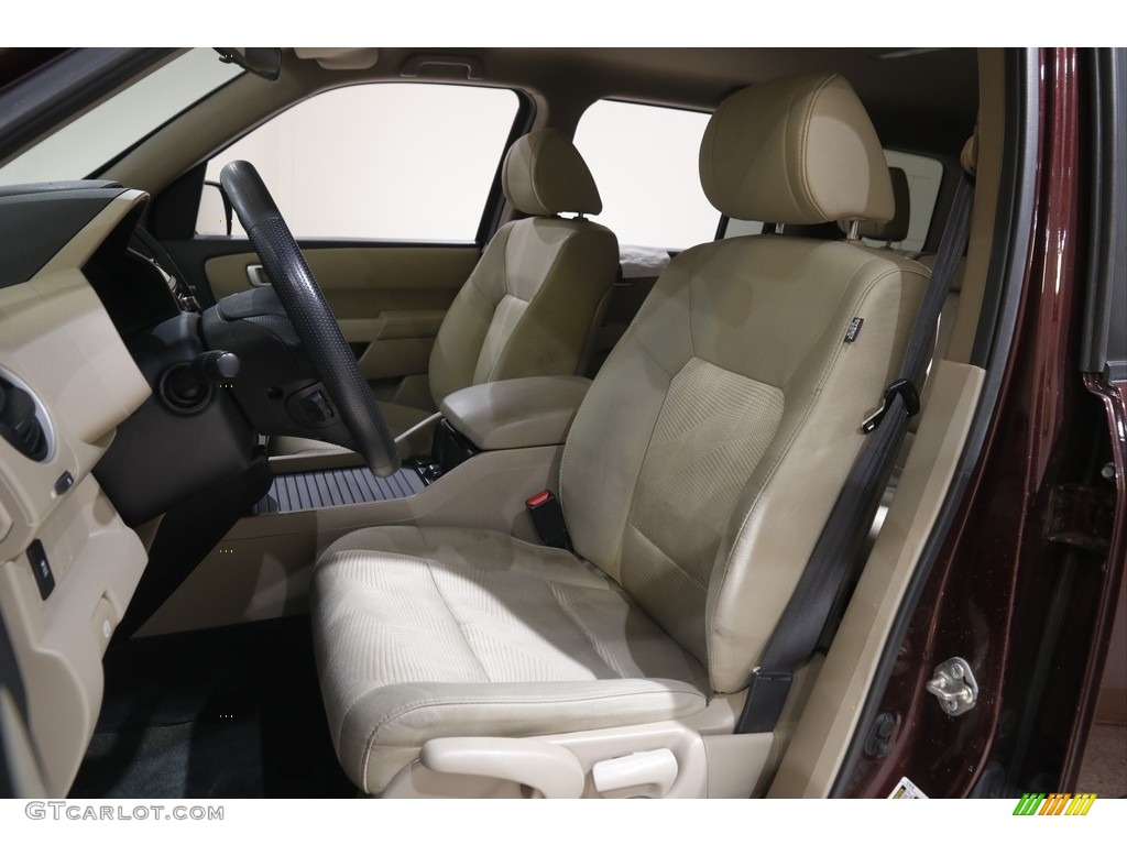 Beige Interior 2014 Honda Pilot LX 4WD Photo #145051378