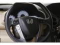 Beige 2014 Honda Pilot LX 4WD Steering Wheel