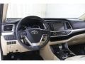 Almond 2019 Toyota Highlander Hybrid XLE AWD Dashboard