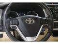 Almond 2019 Toyota Highlander Hybrid XLE AWD Steering Wheel