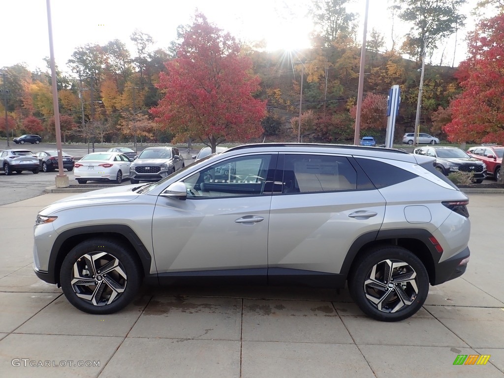 Shimmering Silver 2022 Hyundai Tucson Limited Hybrid AWD Exterior Photo #145051870