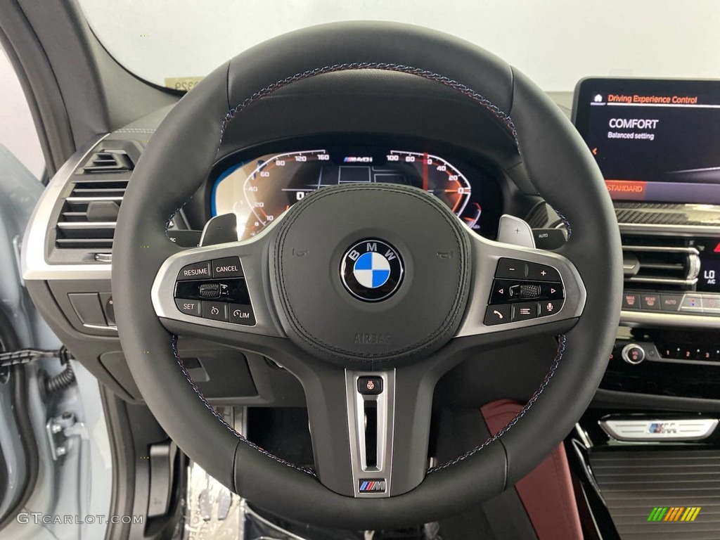 2023 BMW X4 M40i Tacora Red Steering Wheel Photo #145052157