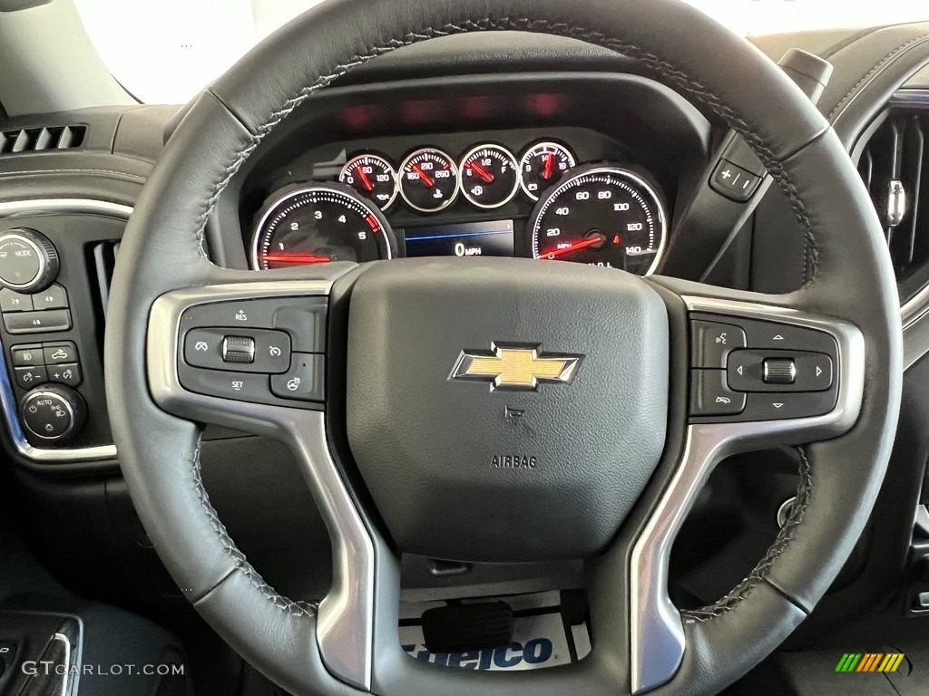 2022 Chevrolet Silverado 2500HD LT Crew Cab 4x4 Jet Black Steering Wheel Photo #145052386
