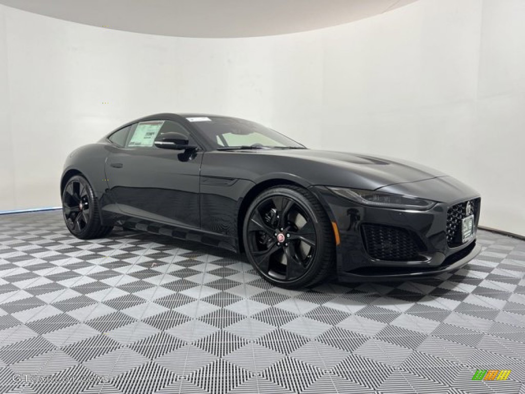 Santorini Black Metallic 2023 Jaguar F-TYPE P450 Coupe Exterior Photo #145053595