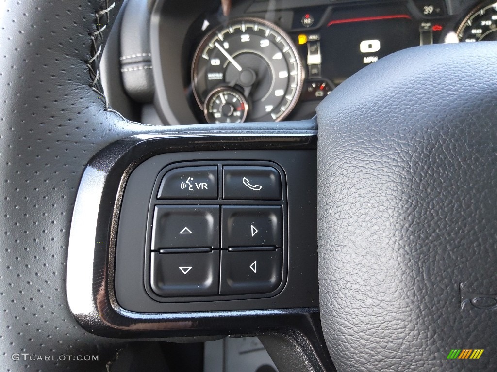 2022 Ram 2500 Power Wagon Crew Cab 4x4 Black Steering Wheel Photo #145053784