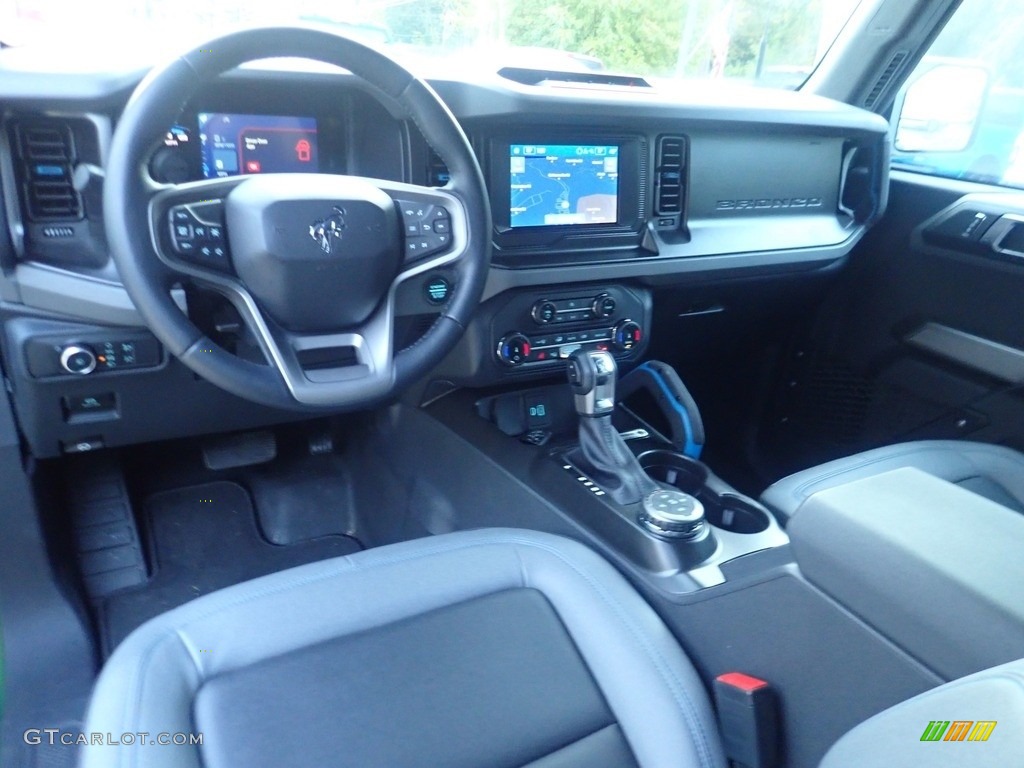 Dark Space Gray Interior 2022 Ford Bronco Black Diamond 4x4 4-Door Photo #145055110