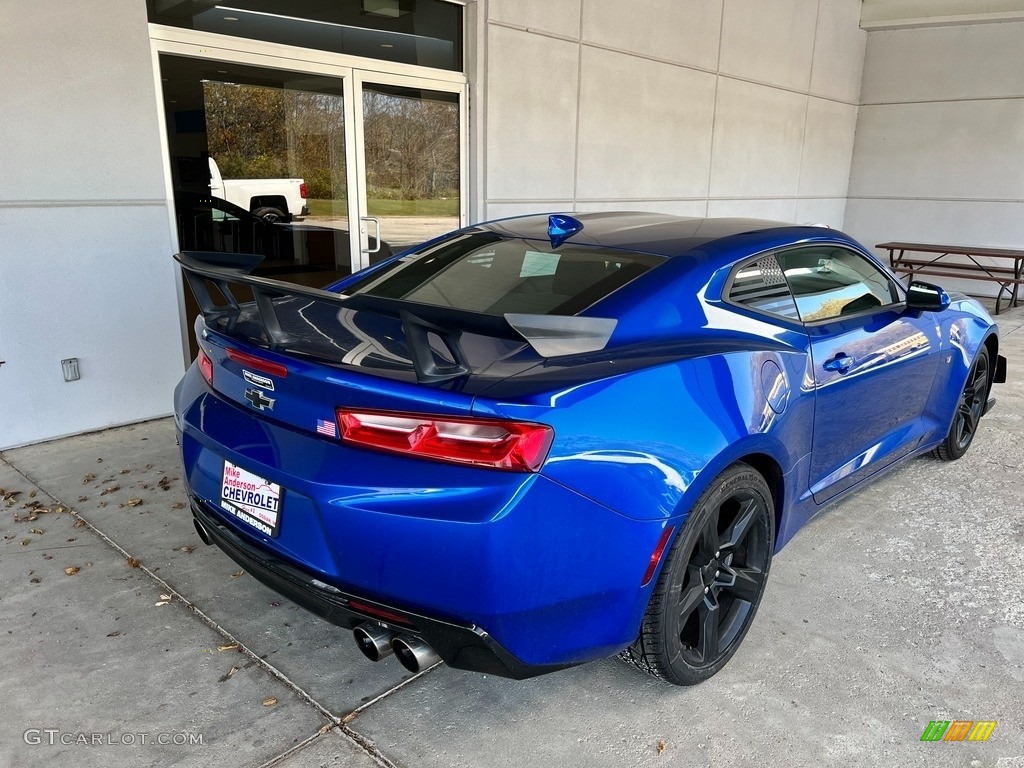 2018 Camaro SS Coupe - Hyper Blue Metallic / Jet Black photo #7