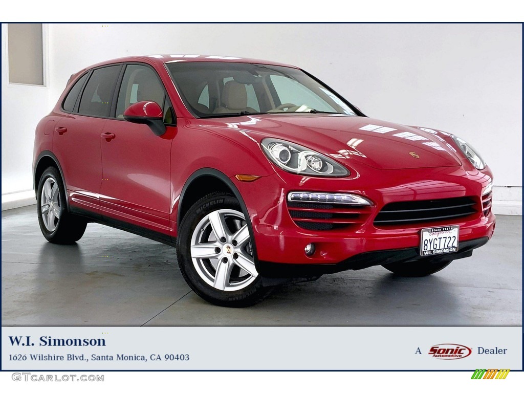 2013 Cayenne  - Carmine Red / Luxor Beige photo #1