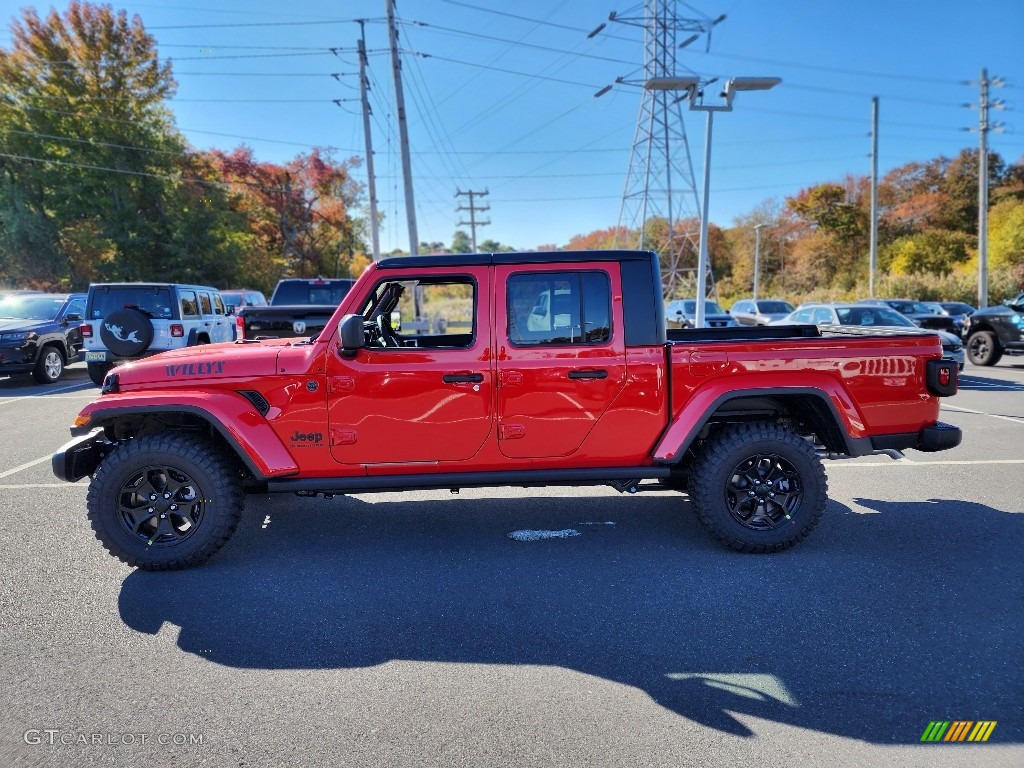 Firecracker Red 2023 Jeep Gladiator Willys 4x4 Exterior Photo #145055721