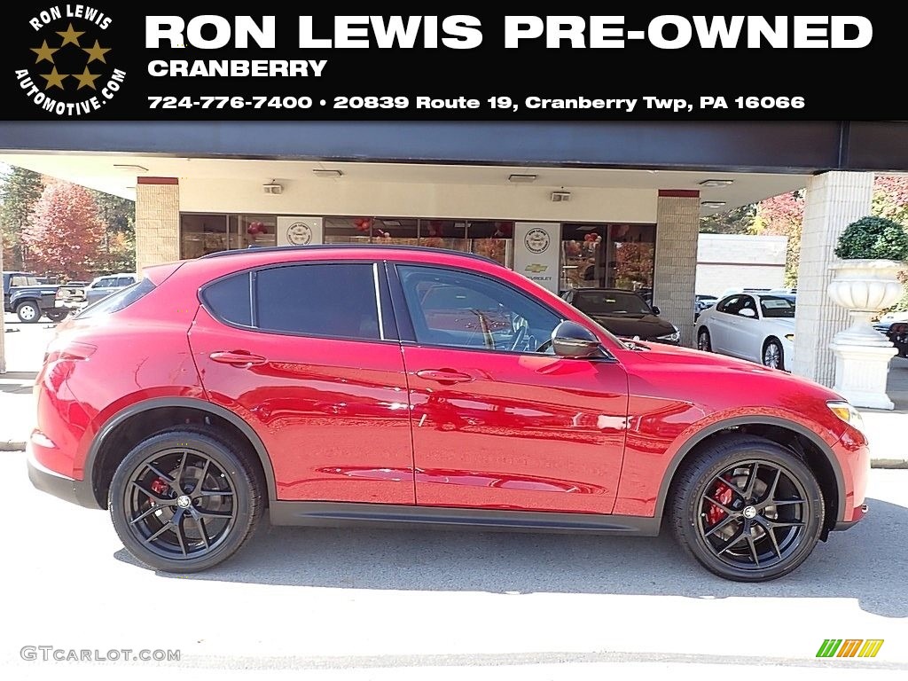 2019 Stelvio Ti AWD - Alfa Rosso (Red) / Red photo #1
