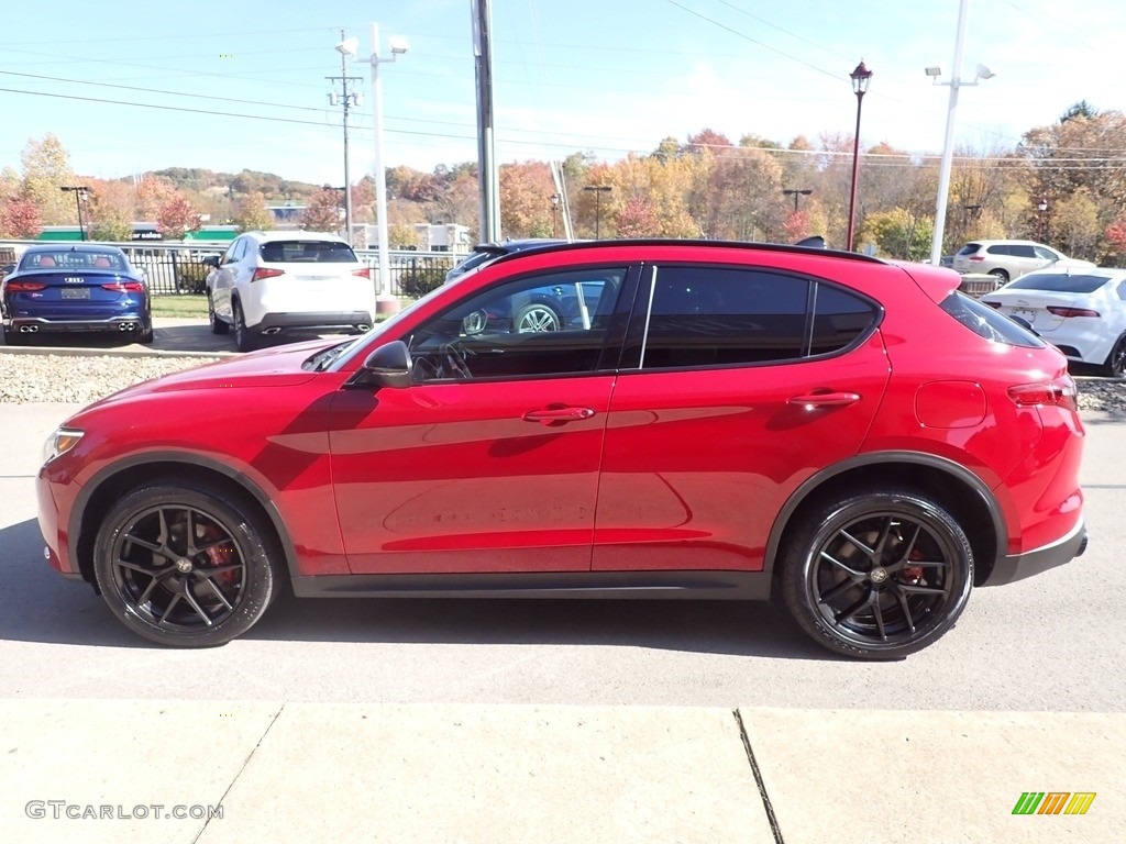 2019 Stelvio Ti AWD - Alfa Rosso (Red) / Red photo #5