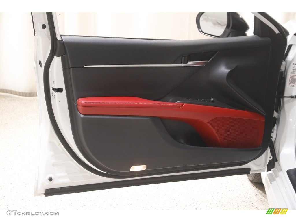 2021 Camry XSE Hybrid - Wind Chill Pearl / Cockpit Red photo #4