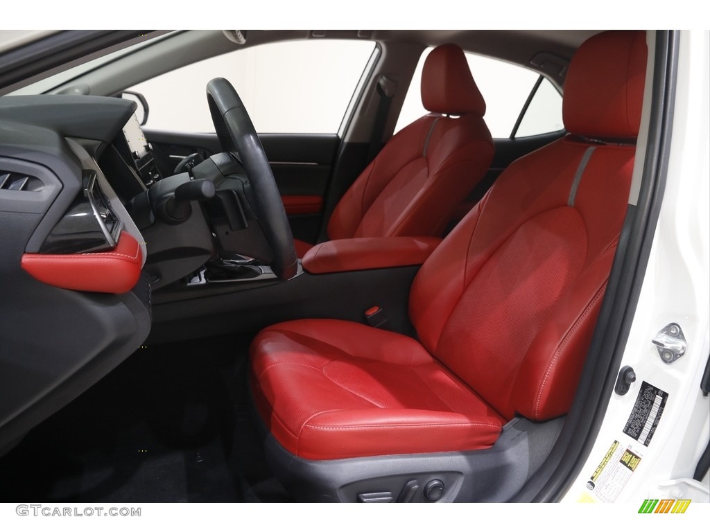2021 Camry XSE Hybrid - Wind Chill Pearl / Cockpit Red photo #5