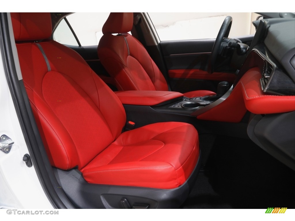 2021 Camry XSE Hybrid - Wind Chill Pearl / Cockpit Red photo #17