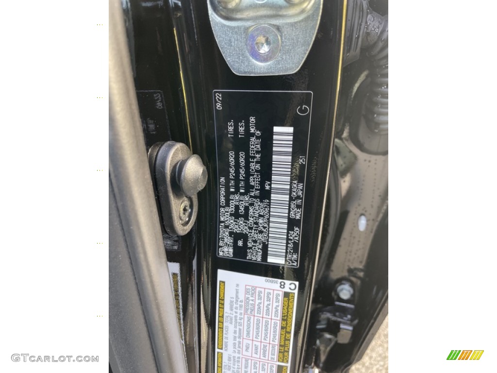 2023 4Runner Color Code 218 for Midnight Black Metallic Photo #145058944