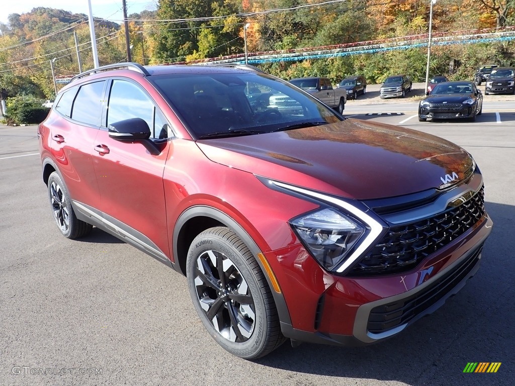 2023 Sportage X-Line AWD - Dawning Red / Black photo #2