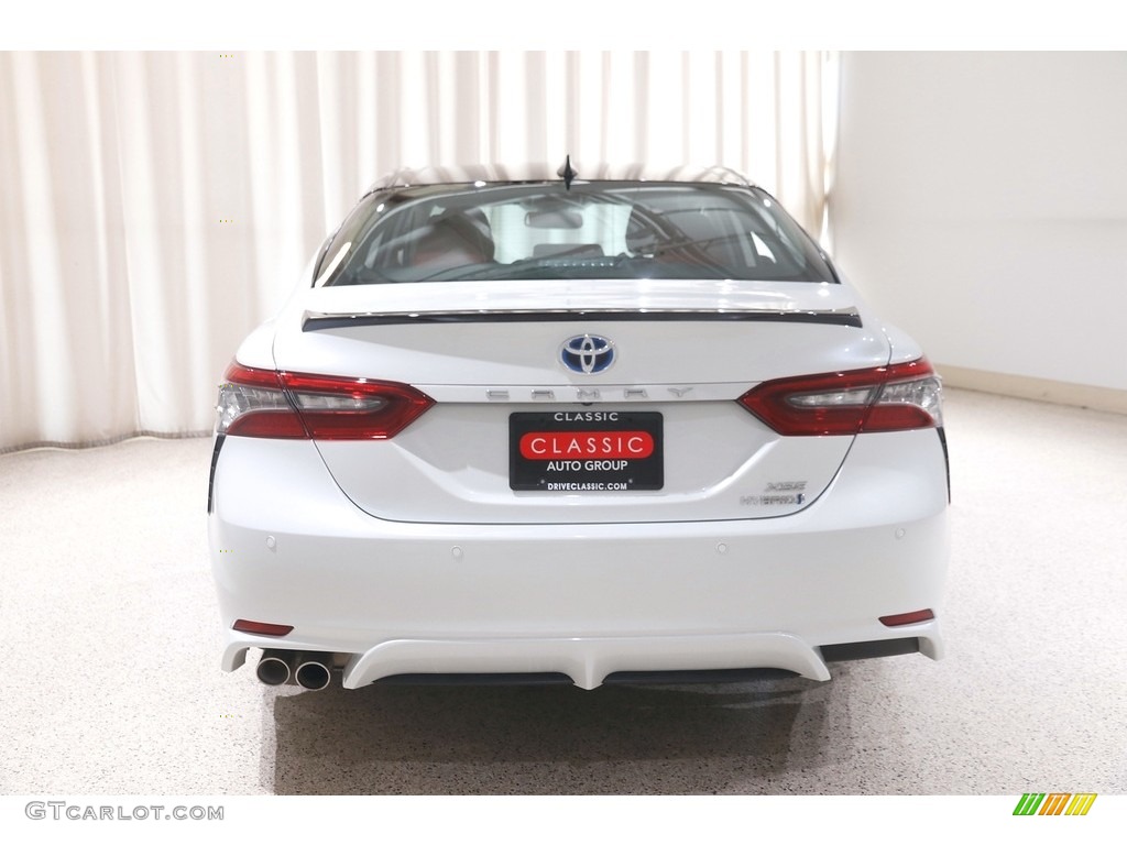 2021 Camry XSE Hybrid - Wind Chill Pearl / Cockpit Red photo #20
