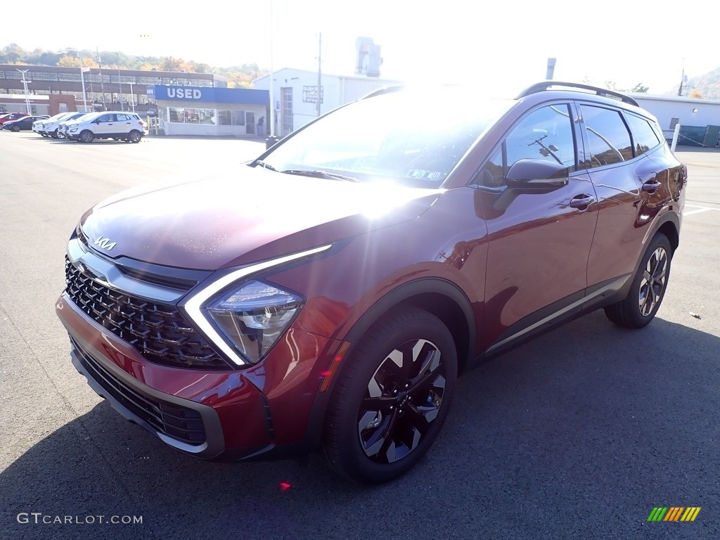 2023 Sportage X-Line AWD - Dawning Red / Black photo #4